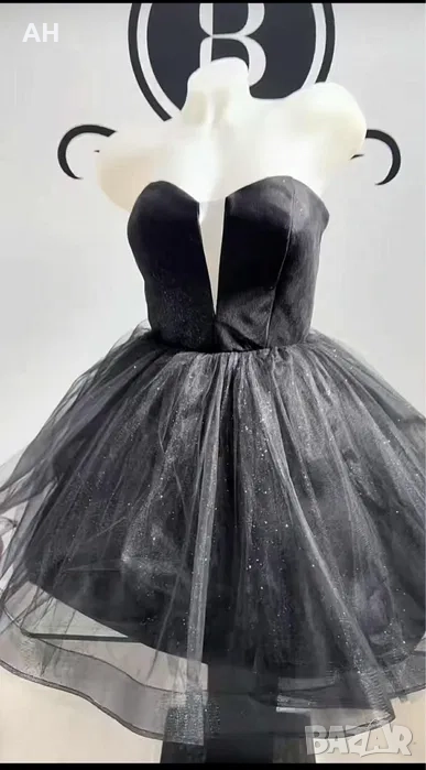 Бутикова черна рокля за официален повод, снимка 1