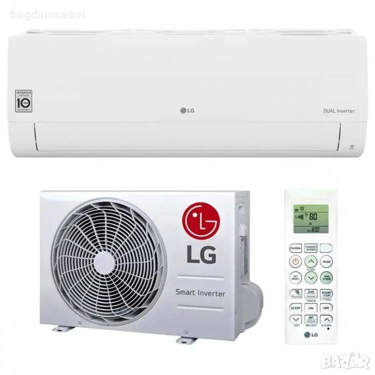 Климатик LG LGSMART12.SET Бял, снимка 1