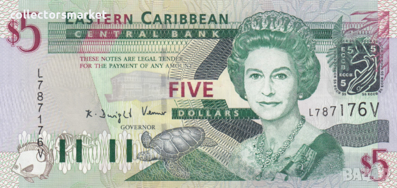 5 долара 2003, Сейнт Винсент и Гренадини, снимка 1