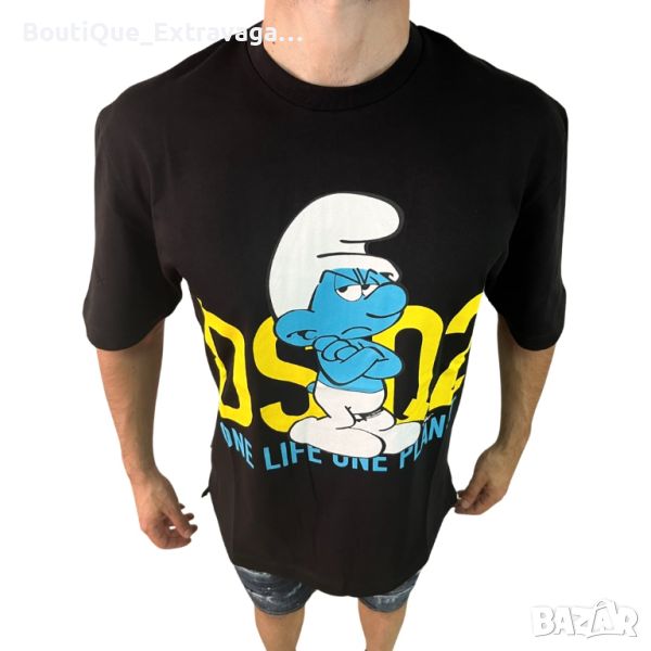 Мъжка тениска Dsquared The Smurfs 2024 !!!, снимка 1