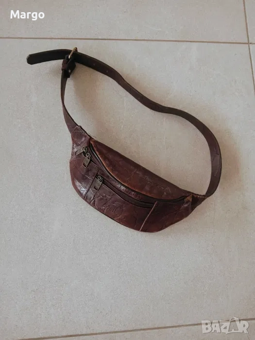 Mulberry кожена чанта за кръстa винтидж кафява, снимка 1