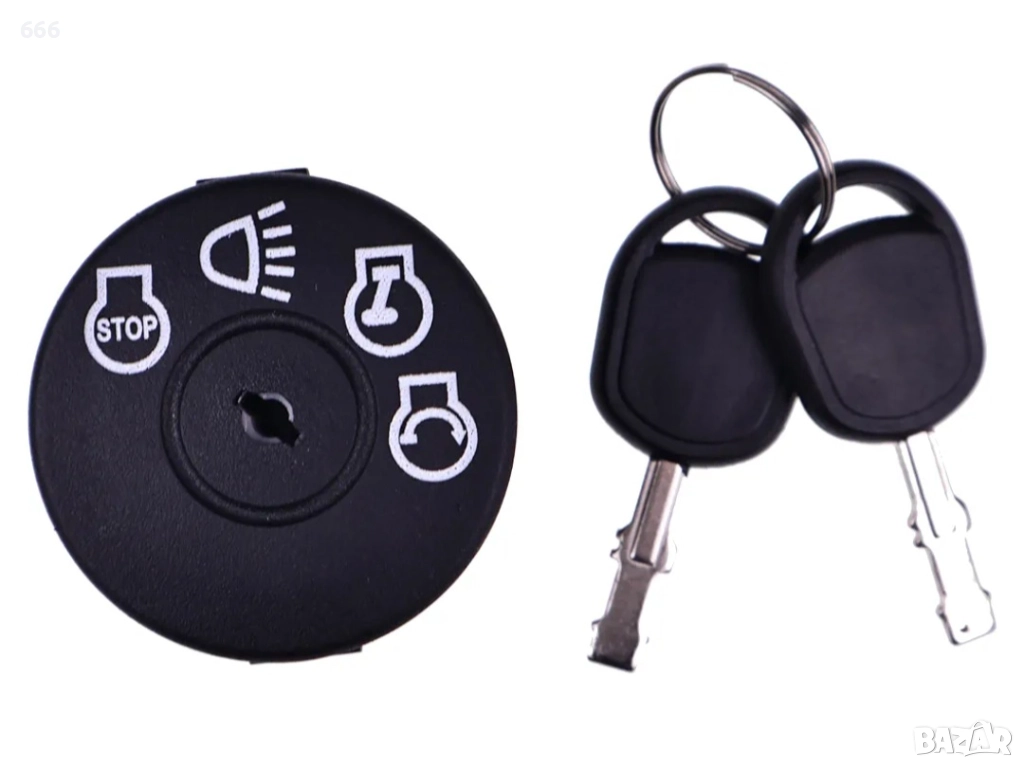 Ключ за запалване за John Deere X100 X300 X310 X390 X500 X520 X540 X530 с 2 ключа, снимка 1