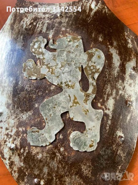 ГЕРБ ЩИТ ЛЪВ ЛАМАРИНА АПЛИКАЦИЯ ФИГУРА, снимка 1