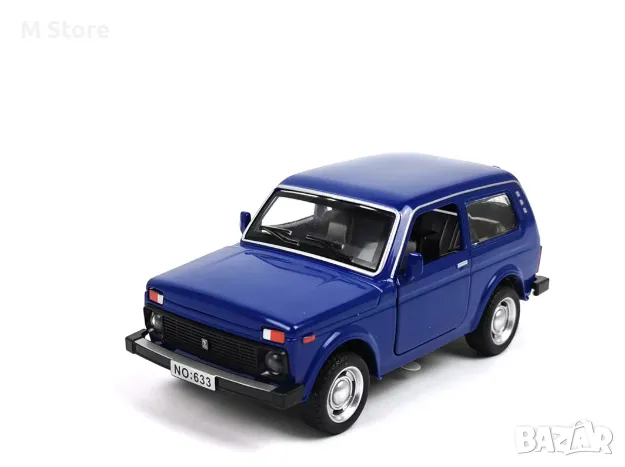 Метална кола Lada Niva, Със светлини и звуци, 1:18, снимка 1