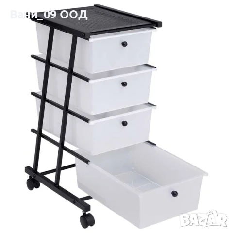 Подвижен шкаф с 4 чекмеджета, снимка 2 - Шкафове - 51158183