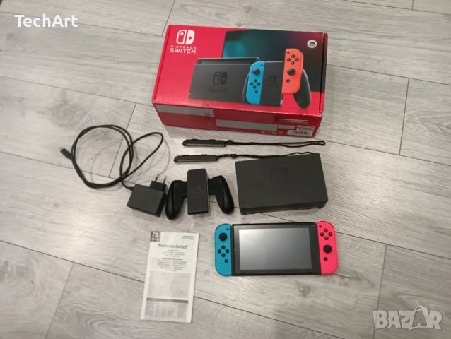 Nintendo switch v2 конзола в перфектно състояние , снимка 1 - Nintendo конзоли - 48707670