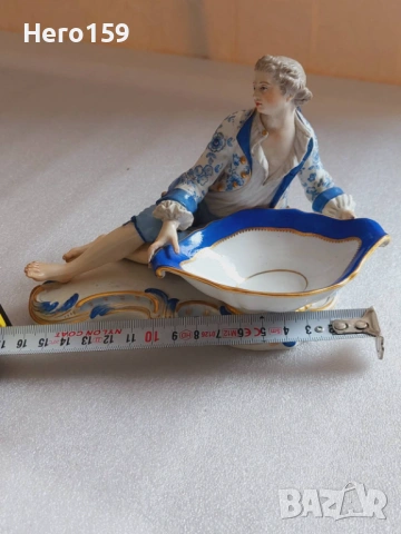 Порцеланова фигура на фирма MEISSEN-начало на 20 век., снимка 3 - Колекции - 54291121