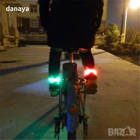 940 Аварийна светеща LED лента за ръка светлоотразителна гривна за колоездачи, снимка 6 - Спортна екипировка - 51131695