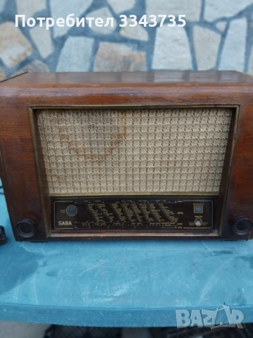 Старо дървено лампово радиоSABA VILLINGEN W II 1952г., снимка 5 - Антикварни и старинни предмети - 52369656