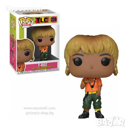 Фигурка Funko POP! Rocks: TLC - T-Boz #228 Нов продукт, само има леки забележки на опаковката, снимка 1 - Колекции - 47154444