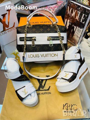 НАМАЛЕНИЕ🏷️ Louis Vuitton дамски комплект✨, снимка 4 - Сандали - 46350112