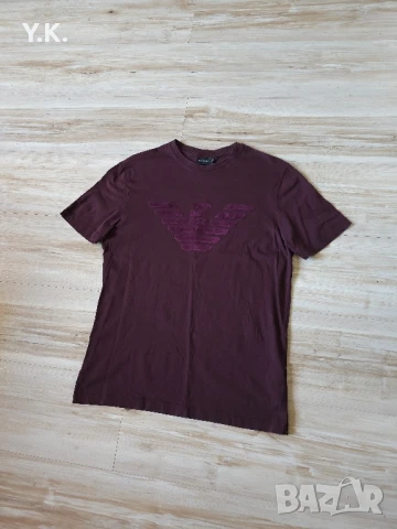 Оригинална мъжка тениска Emporio Armani, снимка 2 - Тениски - 50807206