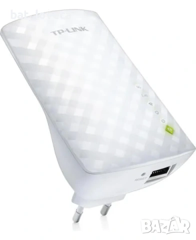 TP-Link RE200 AC750 двулентов Wi-Fi усилвател (Range Extender), 433 Mbps (5GHz) + 300 Mbps (2.4GHz),