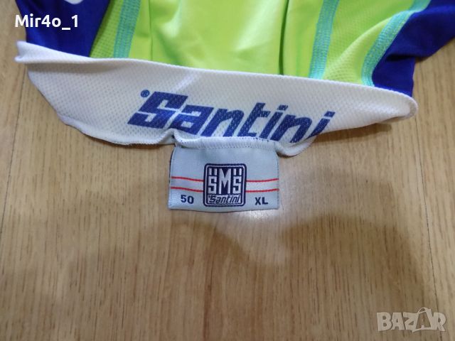 вело джърси santini тениска екип шосейно колоездене мъжко оригинално XL, снимка 5 - Спортни дрехи, екипи - 46387916