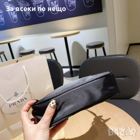 Prada Дамска Черна Чанта С Торбичка И Кутия На Марката Прада Код 66Btq14, снимка 6 - Чанти - 53754016