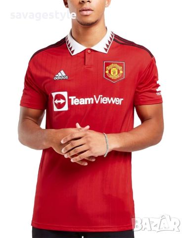 Юношеска тениска ADIDAS x Manchester United 22/23 Home Jersey Tee Red, снимка 1 - Детски тениски и потници - 46215323