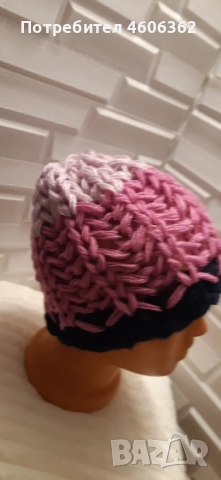различни видове ръчно изплетени шапки, снимка 13 - Шапки - 51906292