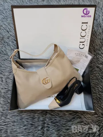 дамски обувки на ток и чанта gucci , снимка 2 - Чанти - 46900494