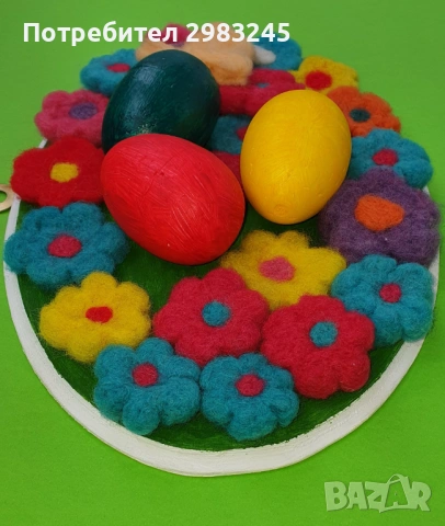 Великденско релефно пано за стена в овална форма, снимка 6 - Пана - 53755142