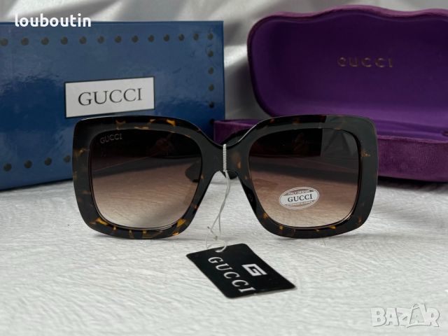 GUCCI GG0141 с лого дамски слънчеви очила УВ 400 правоъгълни квадратни , снимка 5 - Слънчеви и диоптрични очила - 45163882