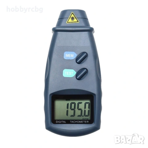 Цифров лазерен безконтактен фото-тахометър RPM измервател