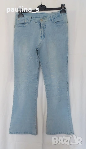 Два различни броя / Джинси и дънки с широки крачоли "C O G" bootcut / широки крачоли за над ботуши, снимка 18 - Панталони - 28551213