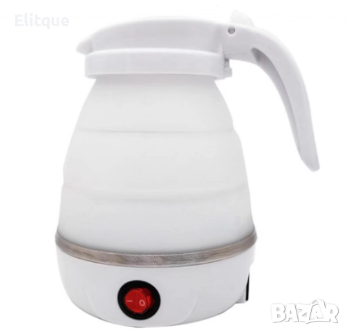 Електрическа кана туристическа- сгъваема Mormark FOLDCOOK, 600W, 0.6л., Силиконова, Бяла, снимка 4 - Друга електроника - 52862506