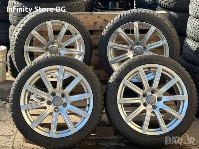💎 Оригинални джанти Audi 18" + зимни гуми Champiro WinterPro – комплект 5x112
