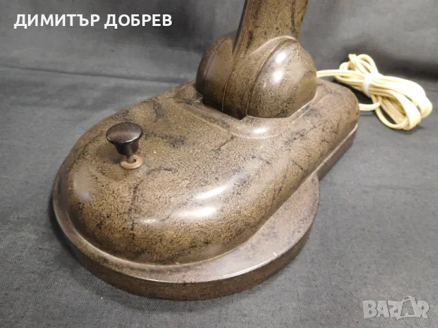 СТАРА РЕТРО СОЦ СССР НАСТОЛНА ЛАМПА "НКВД" БАКЕЛИТ КАРБОЛИТ, снимка 7 - Антикварни и старинни предмети - 49740121