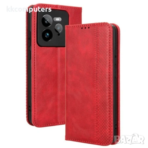Realme GT 7 Pro 5G Retro Texture Wallet Калъф и Протектор, снимка 3 - Калъфи, кейсове - 50850287
