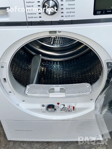 Сушилня Siemens iQ800 с термопомпа WT47Y701 iSensoric Premium, снимка 6 - Сушилни - 52225988