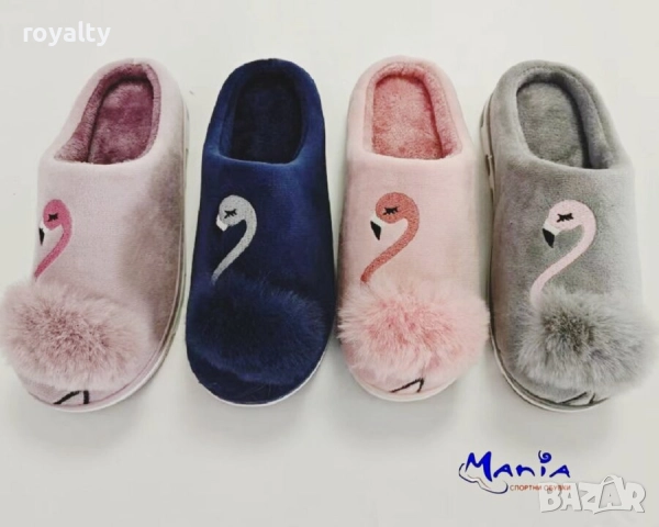 Дамски Топли Пантофи Различни Цветове 