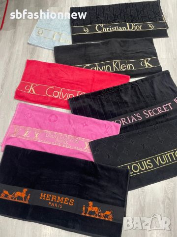 Плажни кърпи LV,Hermes,Calvin Klein,Victoria Secret,Dior, снимка 1 - Хавлиени кърпи - 46463890