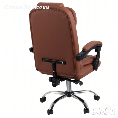 Ергономичен офис стол от еко кожа с лумбална опора, снимка 8 - Столове - 53139585