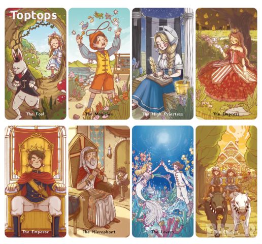 Приказни таро карти:Tarot of Wonderland & Little Prince Tarot & The Land of Stories, снимка 9 - Карти за игра - 45284323