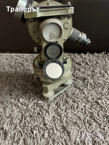Антикварен немски теодолит, снимка 5 - Антикварни и старинни предмети - 53717356