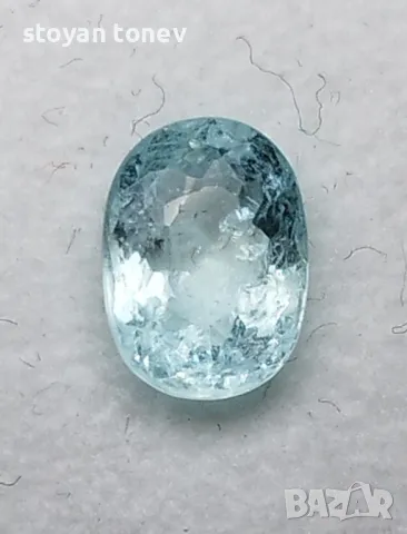 Рядък син Параиба турмалин със силен блясък - 1.37кт.! Сертификат! Нов!, снимка 2 - Други - 49927240