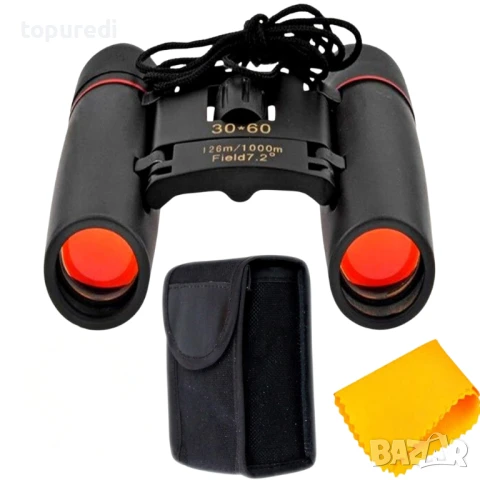КОМПАКТЕН БИНОКЪЛ SAKURA 30X60, снимка 10 - Оборудване и аксесоари за оръжия - 50643816