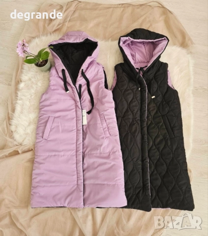 Двустранно дълги дамски елеци , снимка 5 - Елеци - 51852891