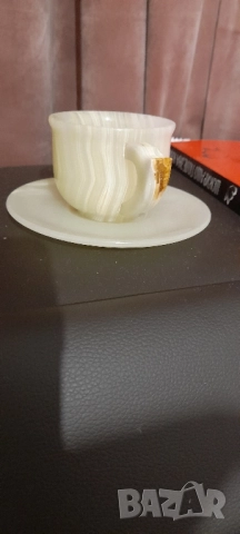 Чаша зелен оникс, снимка 6 - Чаши - 52101497