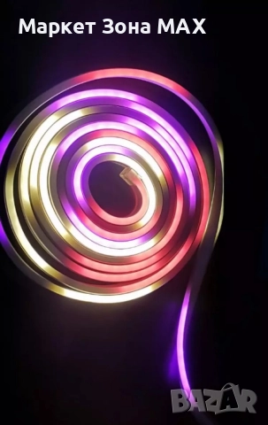 Многоцветна Ярка LED лента - перфектната украса за дома, снимка 3 - Лед осветление - 52863892