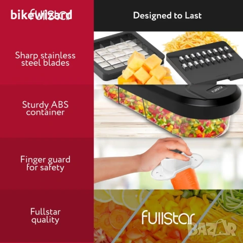 Ръчна машина за рязане на зеленчуци и мандолина – 6 в 1 НОВО, снимка 2 - Аксесоари за кухня - 53879229