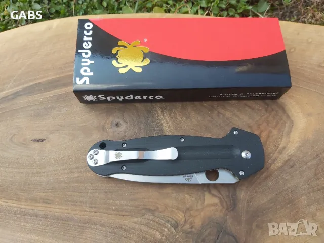 Сгъваем нож Spyderco Schempp Euro Edge, снимка 4 - Ножове - 49641700