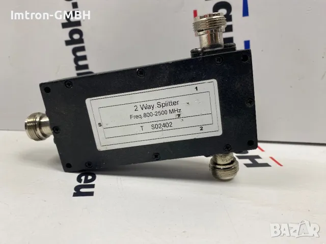Сплитер 2-посочен 2 WAY splitter wide band 800-2500 MHz., снимка 1