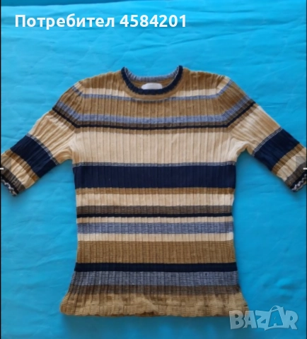 Ефектна блуза с къс ръкав H&M, размер М.Обличана 2 пъти!