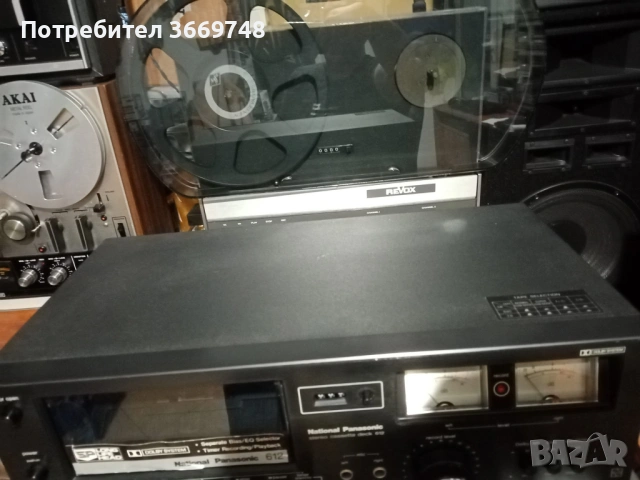 Продава се рядък касетен дек тип ''фурна'' NACIONAL PANASONIC, снимка 3 - Декове - 53273427