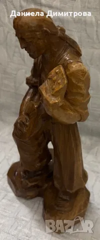 Дървена фигура на музикант, снимка 5 - Статуетки - 50435068