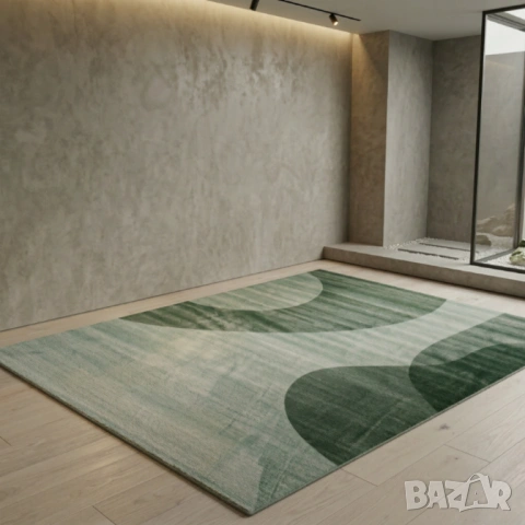 Модерен килим за хол 120х160см - Абстрактни дизайни и 3D ефект, Противоплъзгащ, снимка 2 - Килими - 53884255