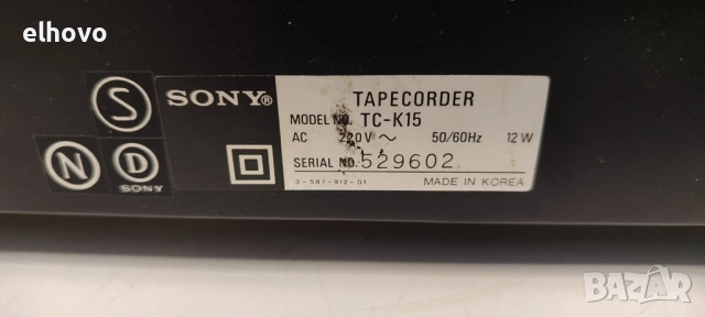 Дек SONY TC-K15-за ремъци от 40, снимка 5 - Декове - 53283138