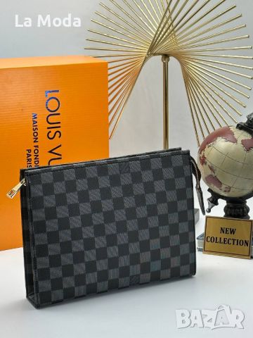 Клъч Louis Vuitton син квадрат реплика